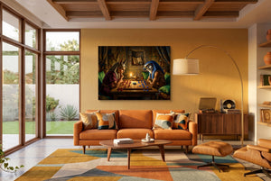 Pharaohs Ancient Game โ pharaohs ancient game living room interior space 1land flush print