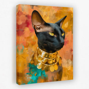 Pharaoh's Black Jewel - Luxury Wall Art