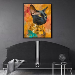 Pharaoh's Black Jewel - Luxury Wall Art