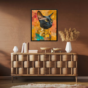 Pharaoh's Black Jewel - Luxury Wall Art