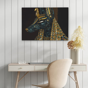 Pharaohs Golden Throne - Luxury Wall Art