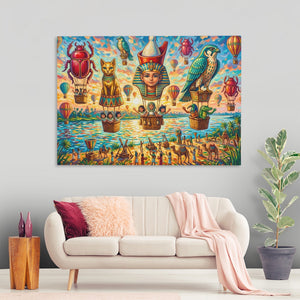 Pharaoh's Hot Air canvas wall art, room view