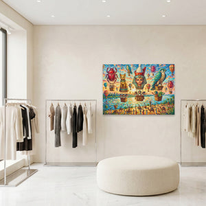Pharaoh's Hot Air canvas wall art, room view