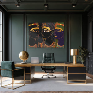 Pharaohs of Eternal Gold - Luxury Wall Art
