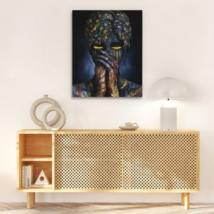 Philosopher's Gilded Meditation - Luxury Wall Art
