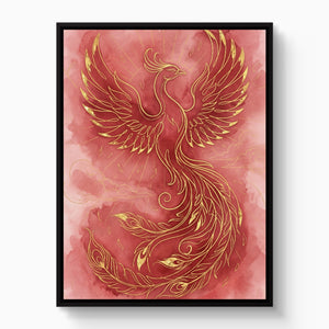 Phoenix Ascendant Burst - Luxury Wall Art