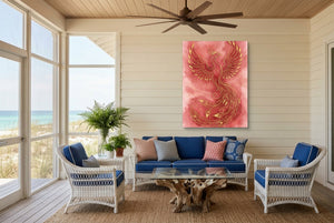 Phoenix Ascendant Burst - Luxury Wall Art