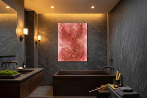 Phoenix Ascendant Burst โ phoenix ascendant burst luxury bathroom interior 1port flush print
