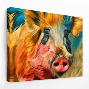Pig's Windswept Glory - Luxury Wall Art
