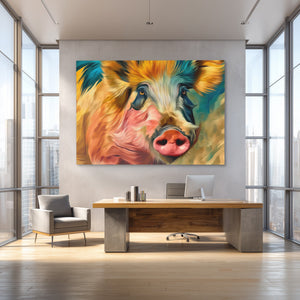 Pig's Windswept Glory - Luxury Wall Art
