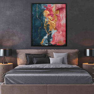 Pink Cowgirl - Cowboy Wall Art in Black Frame