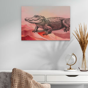 Pink Gator - Luxury Wall Art