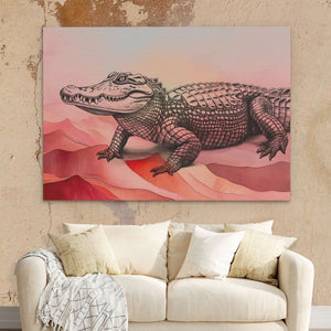 Pink Gator - Luxury Wall Art