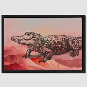 Pink Gator - Luxury Wall Art