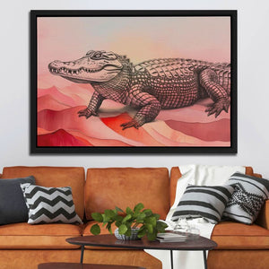 Pink Gator - Luxury Wall Art