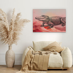 Pink Gator - Luxury Wall Art