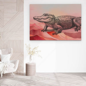 Pink Gator - Luxury Wall Art