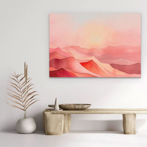 Pink Hills - Landscapes Art for Bedroom