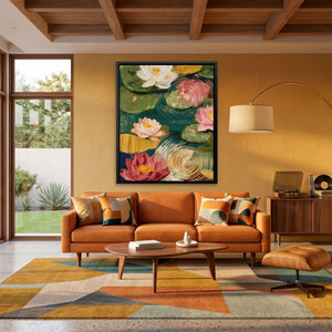 Pink Lotus Ripple — Pink Lotus Ripple Orange Room Port 139