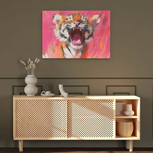 Pink Pride - Abstract Pink Canvas Wall Art