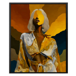 Platinum Reverie Portrait - Luxury Wall Art