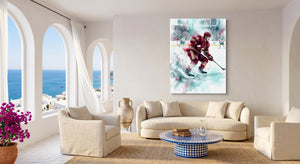 Player's Red Dash โ player's red dash beachside couch livingroom 1port flush print