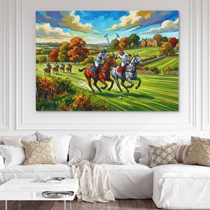 Polo Match Gallop — Polo Match Gallop White Couch and Wall 264