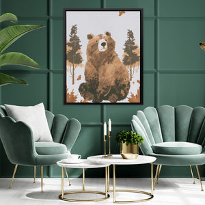 Pondering Bear - Luxury Wall Art