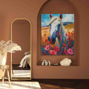 Pony Paradise - Wall Art in Black Frame