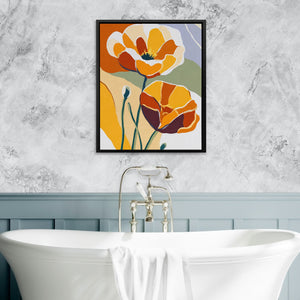 Poppy Autumn Glow - Luxury Wall Art