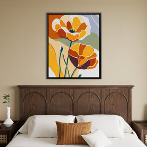 Poppy Autumn Glow - Luxury Wall Art