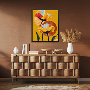 Poppy Dawn Symphony - Luxury Wall Art