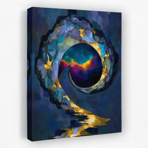Portal's Sapphire Heart - Luxury Wall Art