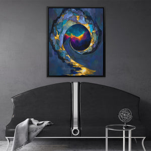 Portal's Sapphire Heart - Luxury Wall Art