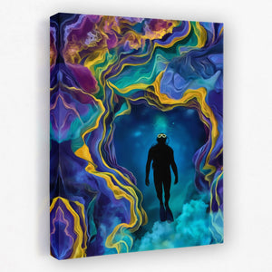 Portal's Teal Depths - Luxury Wall Art