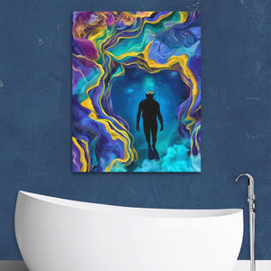 Portal's Teal Depths - Luxury Wall Art