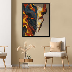 Portrait in Flames - Luxury Wall Art