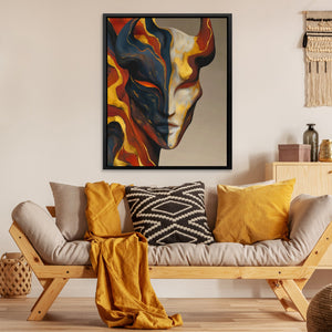 Portrait in Flames - Luxury Wall Art