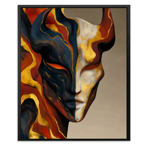 Portrait in Flames - Luxury Wall Art