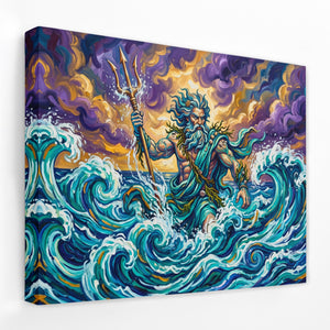Poseidon Turbulent Waves โ Poseidon Turbulent Waves Landscape Side View Mirror Wrap 157