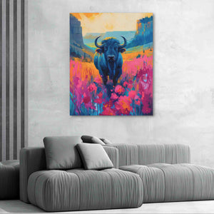 Prairie Bison - Large Canvas Print