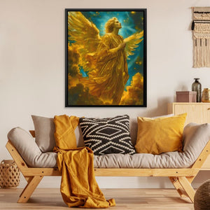 Praying for Life - Gold Wall Art for Hallway
