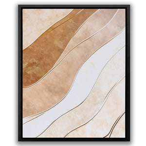 Prismatic Innocence - Beige Wall Art for Hallway