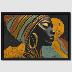 Profile in Amber - Luxury Wall Art