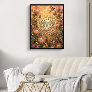 Protea Sunbird Sunrise โ protea sunbird sunrise sq luxury white room 1port framed black