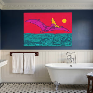 Pterodactyl Crimson Flight โ Pterodactyl Crimson Flight Blue Bathroom Land 62