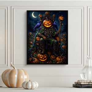 Pumpkin King Enthroned - Luxury Wall Art