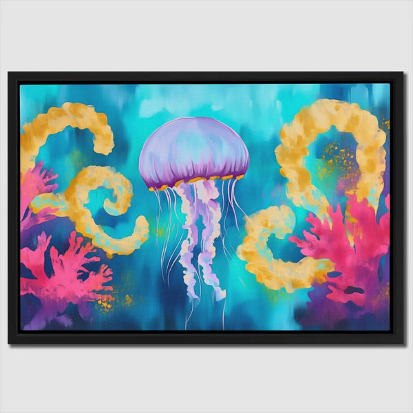 Purple Jellyfish in a room