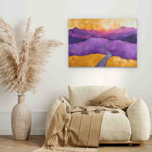 Purple Valley - Hills Art