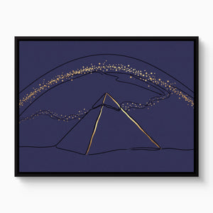 Pyramid Golden Starlight โ pyramid golden starlight white studio framed black